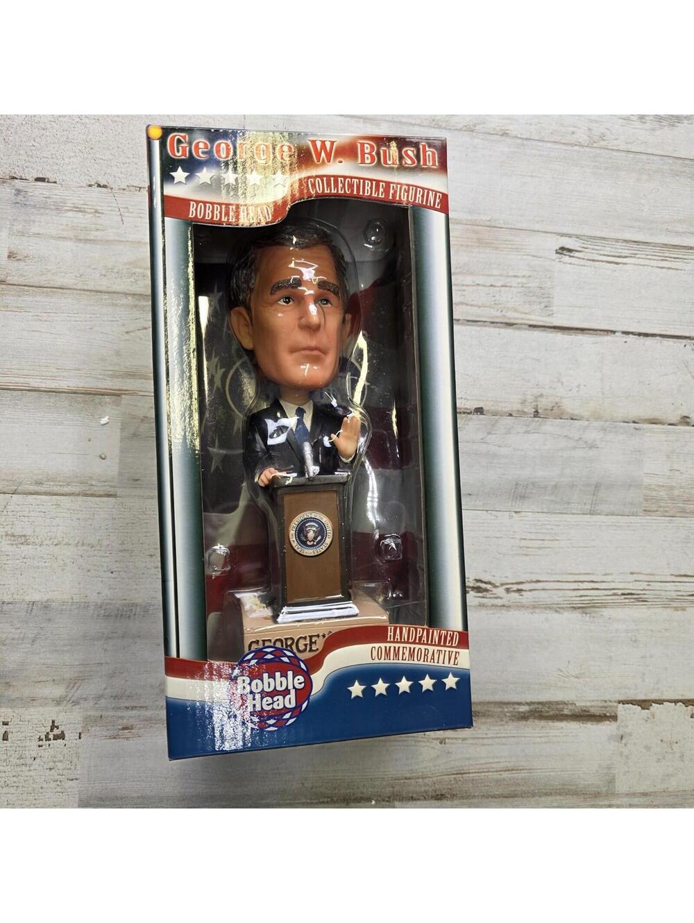 George W. Bush Bobble Head Commemorative Collectible Figure Handpainted New